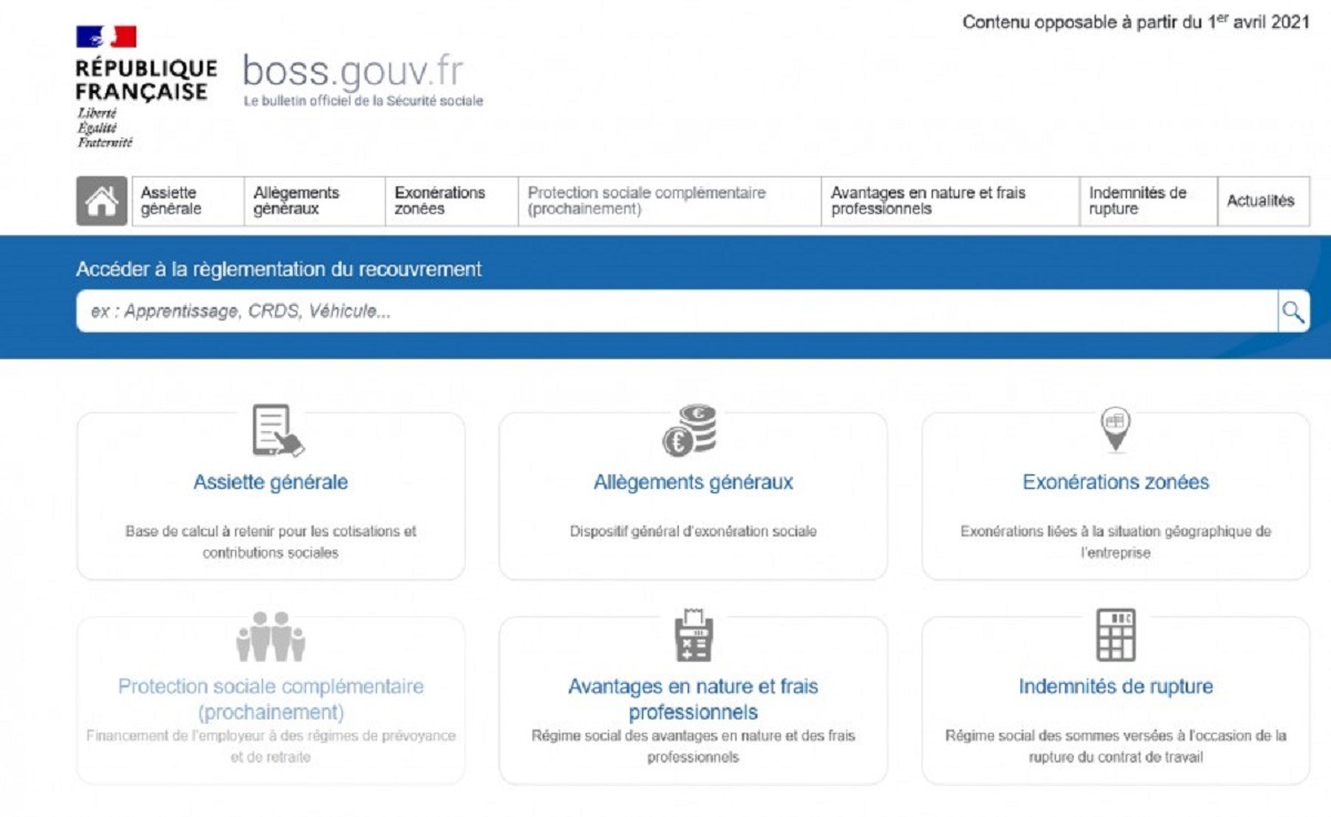 Désormais un Bulletin Officiel de la Sécurité sociale (BOSS) !