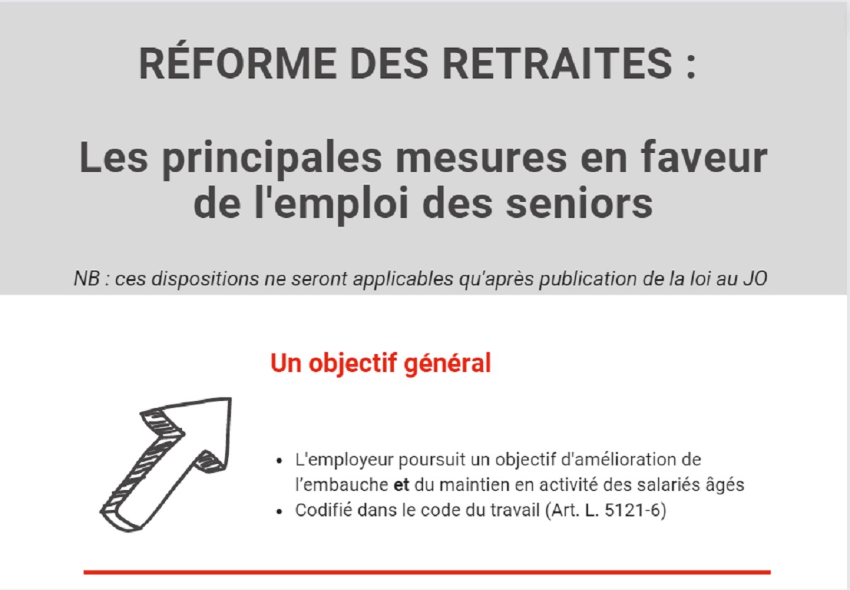 [Infographie] Réforme des retraites : quelles mesures en faveur de l'emploi des seniors ?