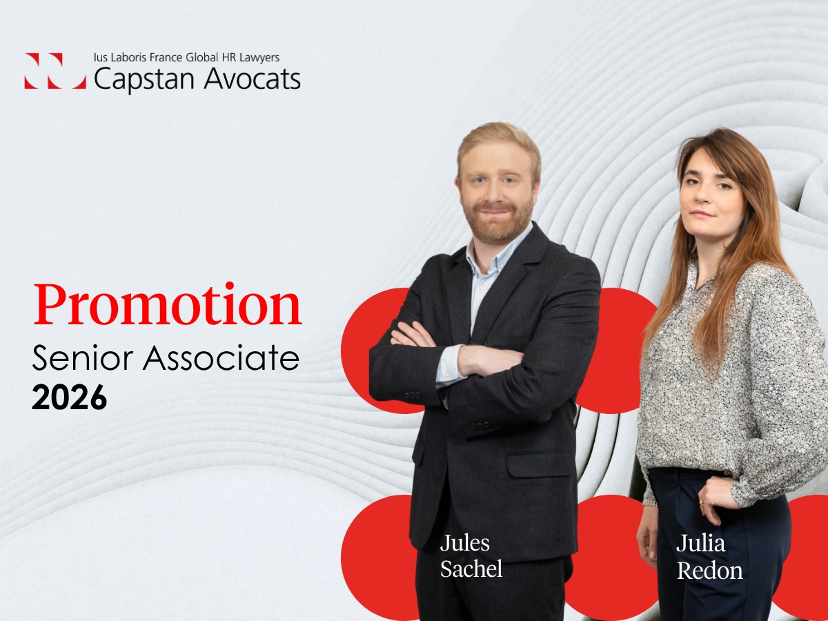 Capstan annonce la promotion de Julia Redon et Jules Sachel en tant que Senior Associate
